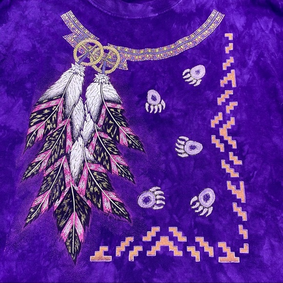 VTG 90’s Ragtops Native American T-Shirt Size XL - Picture 2 of 4